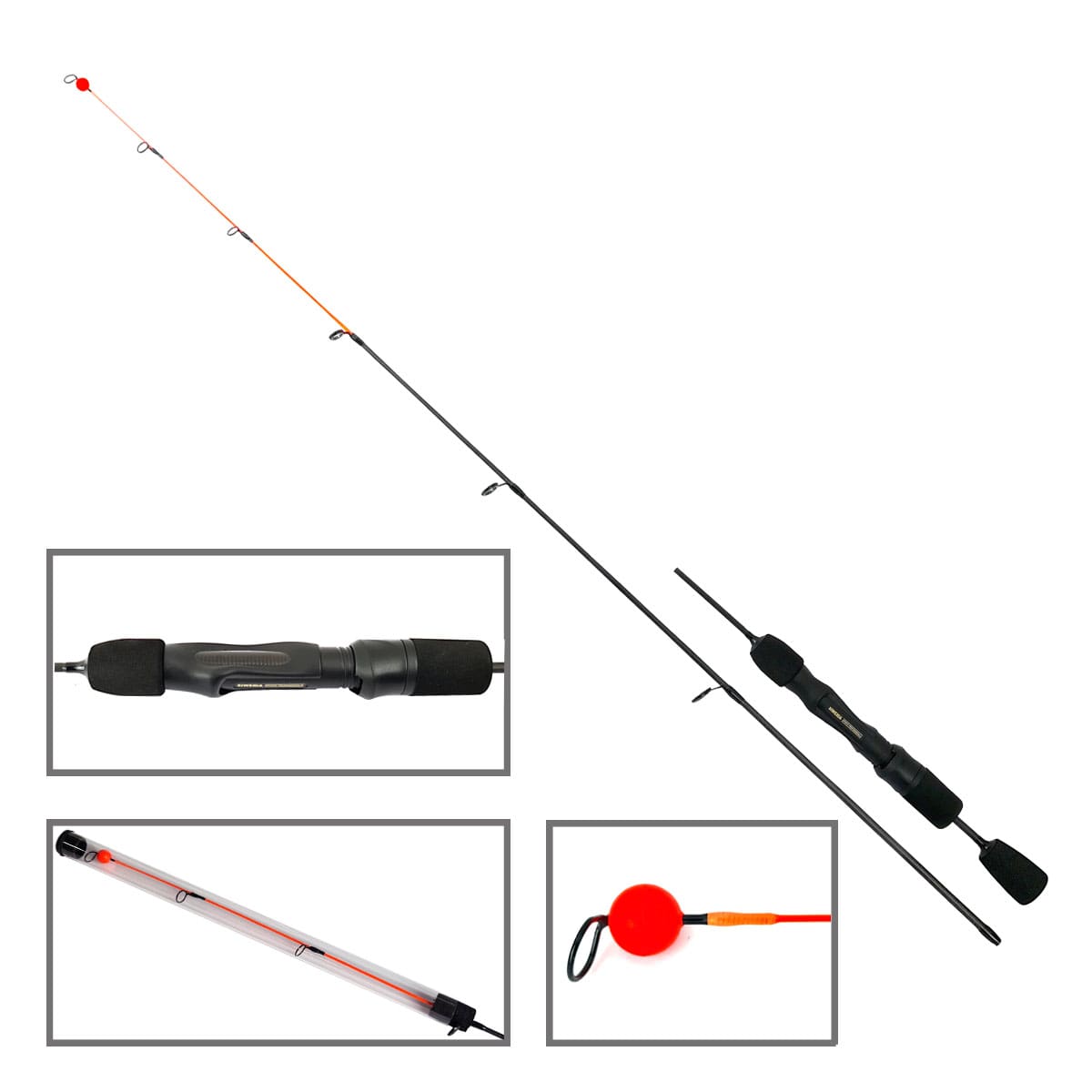 Seliavinė meškerė Siweida „Kolibri ICE” Carbon 1-11g, 1m. Puikiai tina žvejybai ir iš valties. Ultra lengvas su labai jautria viršūnėle spiningas, sukurtas vertikaliai žvejybai iš valties arba nuo ledo